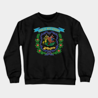 West Virginia - 1863 - Blue - Gold X 300 Crewneck Sweatshirt